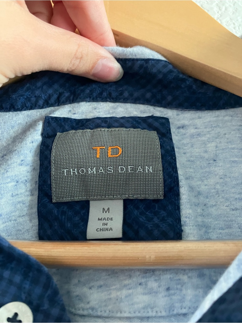 Men's Blue Polo - Picture 2 of 7